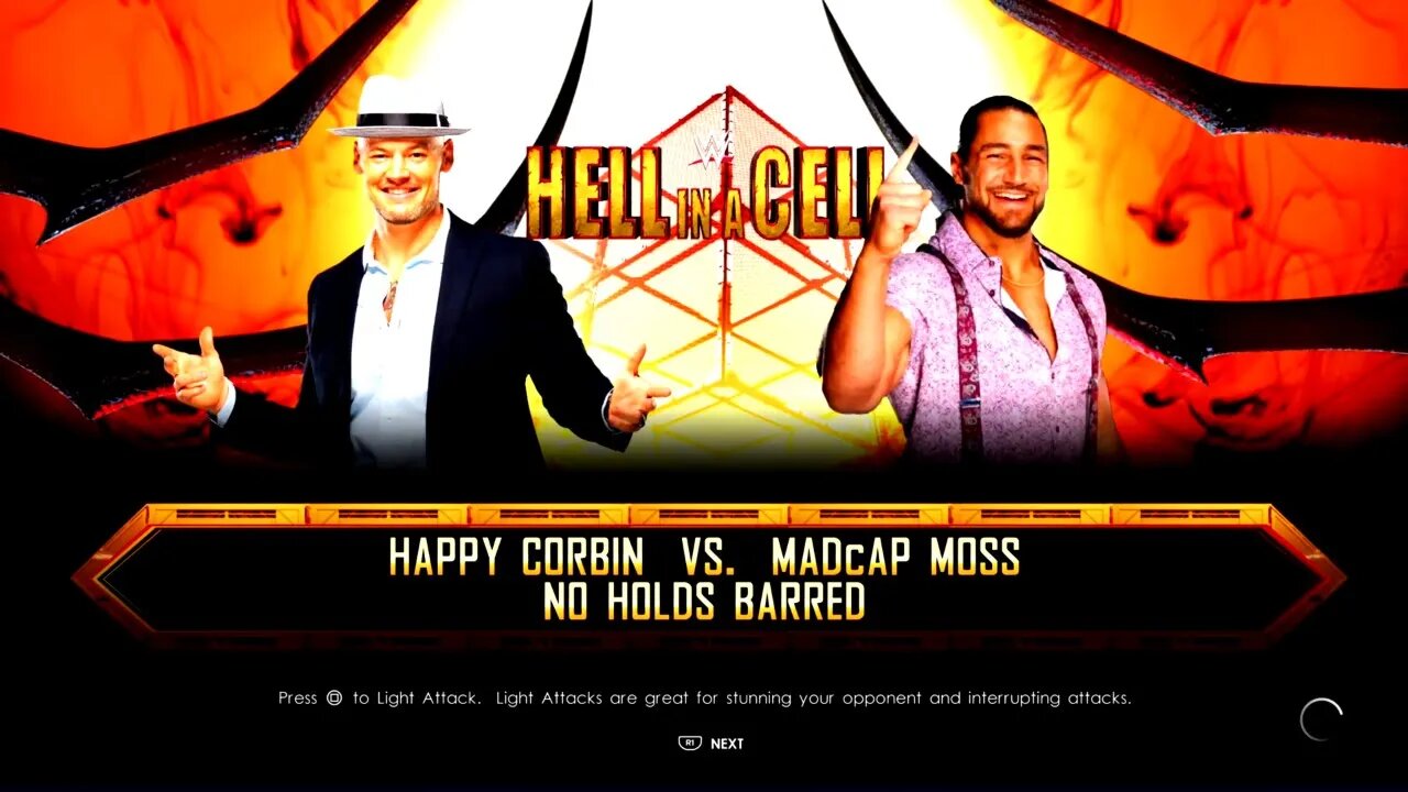 WWE Hell in a Cell 2022 Madcap Moss vs Happy Corbin in a No Holds Barred match