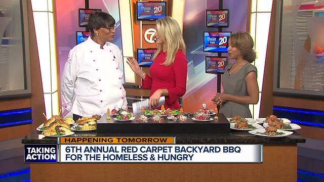 Red Carpet Backyard BBQ For the Homeless and Hungry