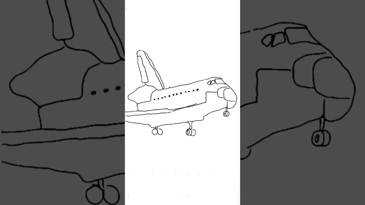 Drawing the Space Shuttle #drawing #art #doodles