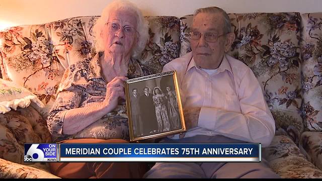 Meridian couple celebrates 75th wedding anniversary