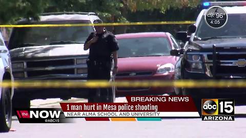 Family fight leads to man shot by Mesa police