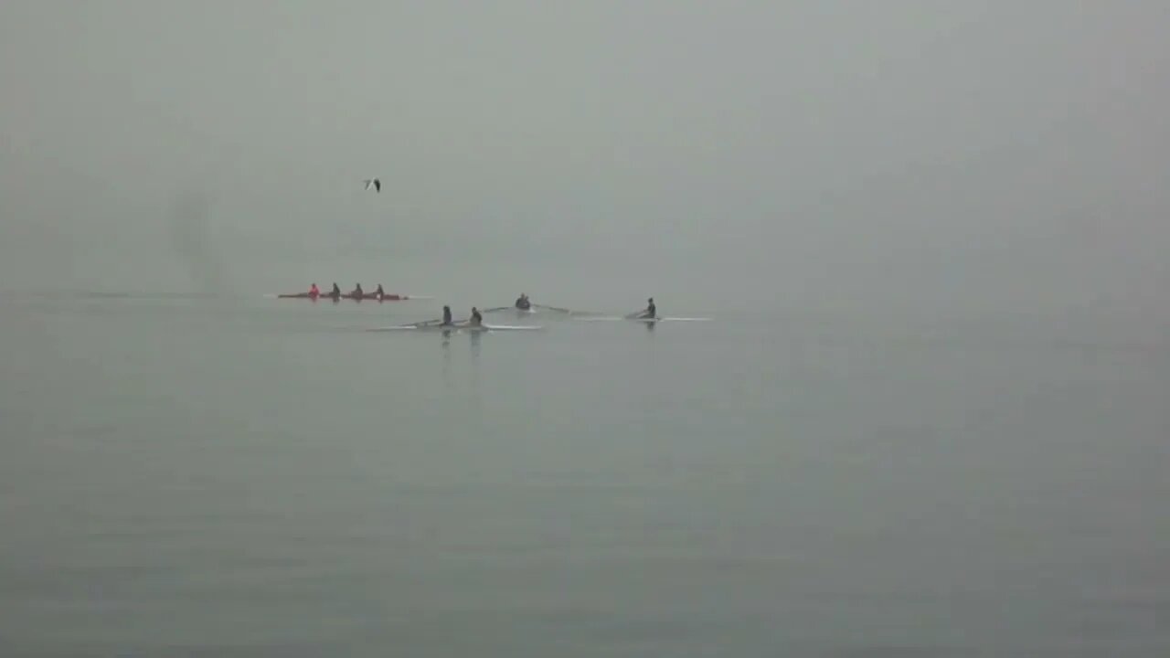 Rowing in thick fog, navigation in zero visibility