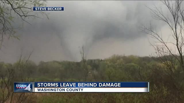 'It was over within 10 seconds': Tornado touches down in Washington County