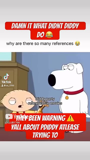 THEY BEEN TRYING TO WARN US ABOUT #pdiddy #diddy #cartoons #anime #viral #foryou #trending #rumble