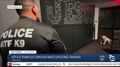 ATF K-9 teams go through mass shooting training