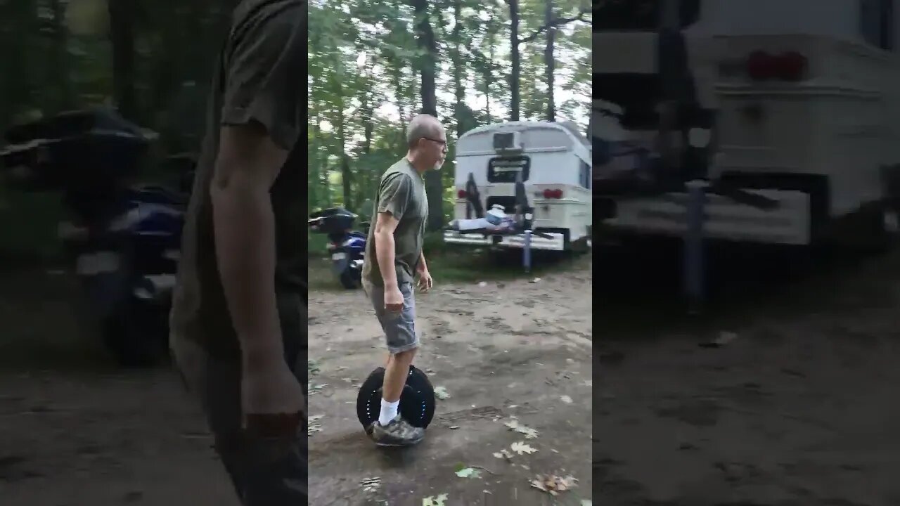 Day 2 learning my #electric #unicycle ( #euc ) Doing Figure 8s!
