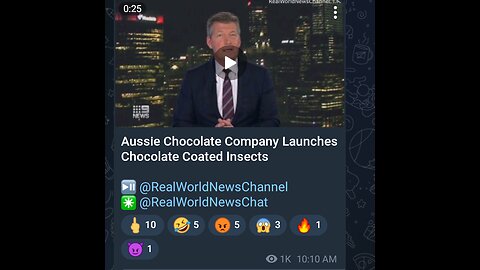 News Shorts: Australian Company Sales Chocolate Coated Insects