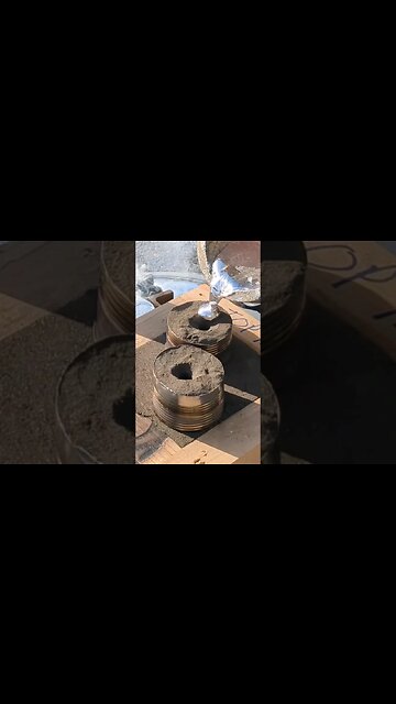 Casting Metal using Foundry Sand. #shorts #shortsfeed #foundry