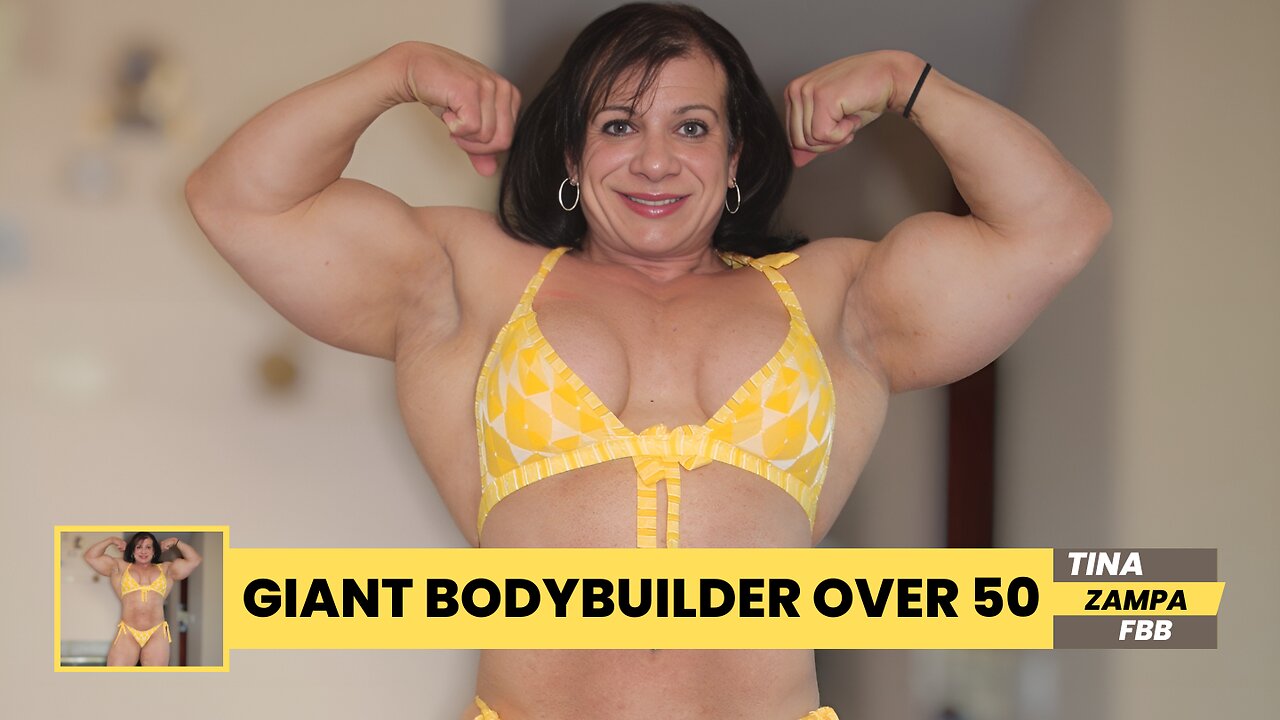 Giant Bodybuilder Transformation: Tina Zampa - Big Monster Over 50 Women