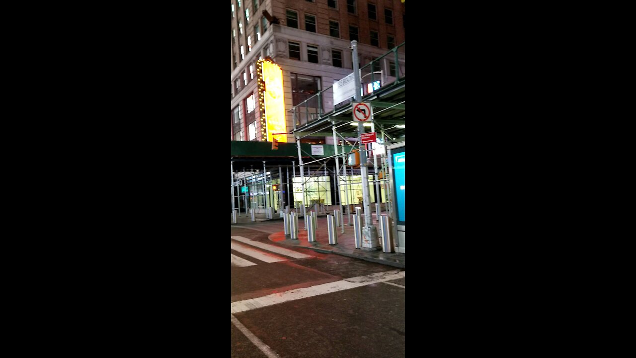 Time Square NY Creepy Covid Abandoned