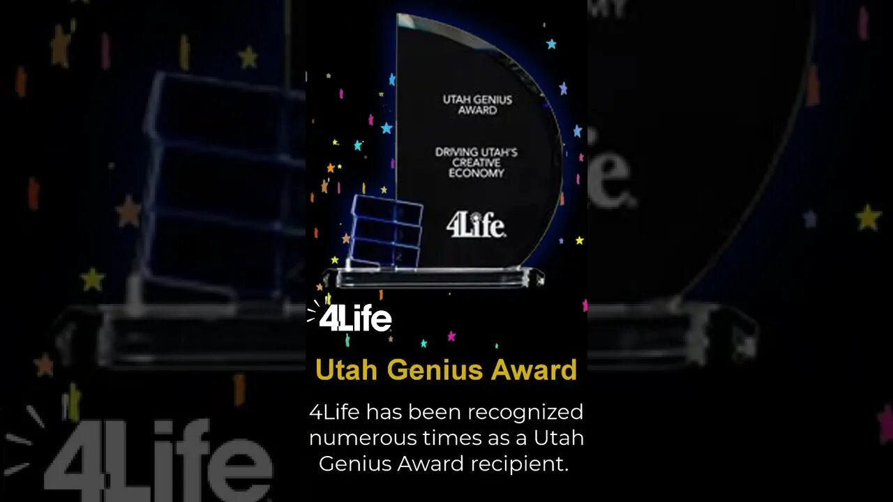 4Life Utah Genius Award.