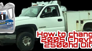 How to Change Oil 2005 Chevrolet Silverado 2500hd