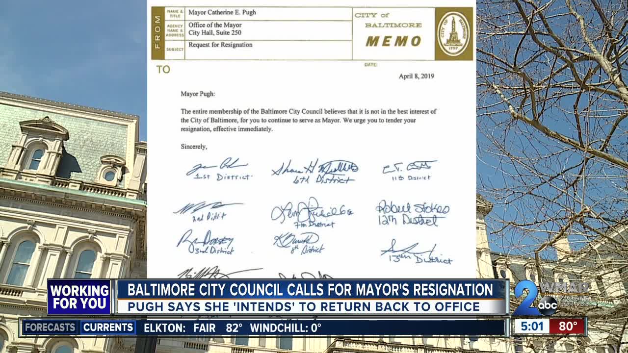Pugh responds to City Council, says she will return