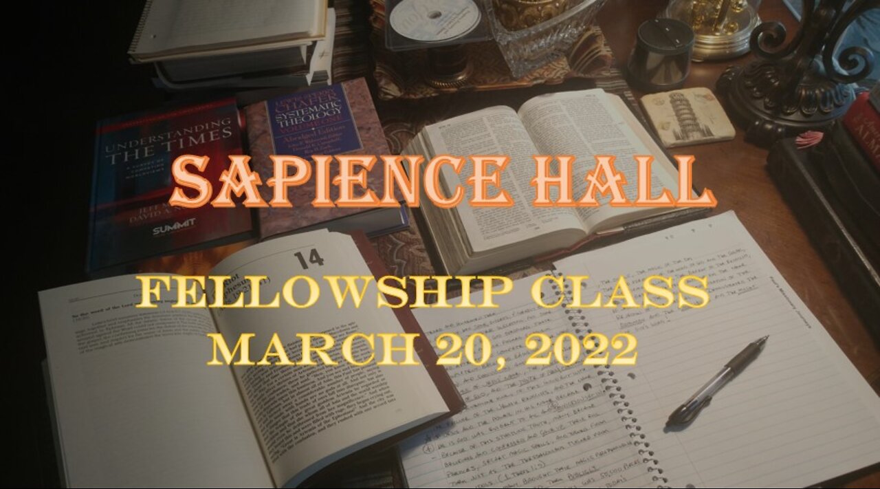 Sunday School Fellowship Class March 20, 2022