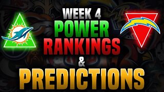 Week 4 NFL Power Rankings & Predictions