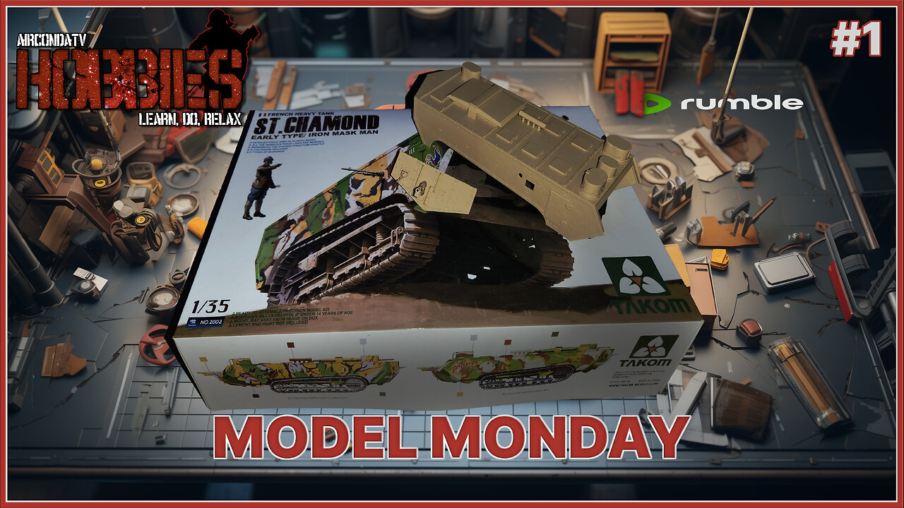 Model Mondays - Continuing with the WWI French St. Chamond Tank by Takom