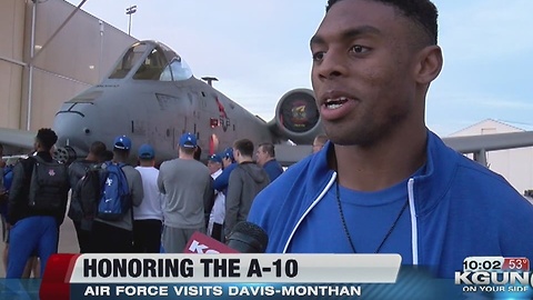 The Falcons visit Davis-Monthan before big game