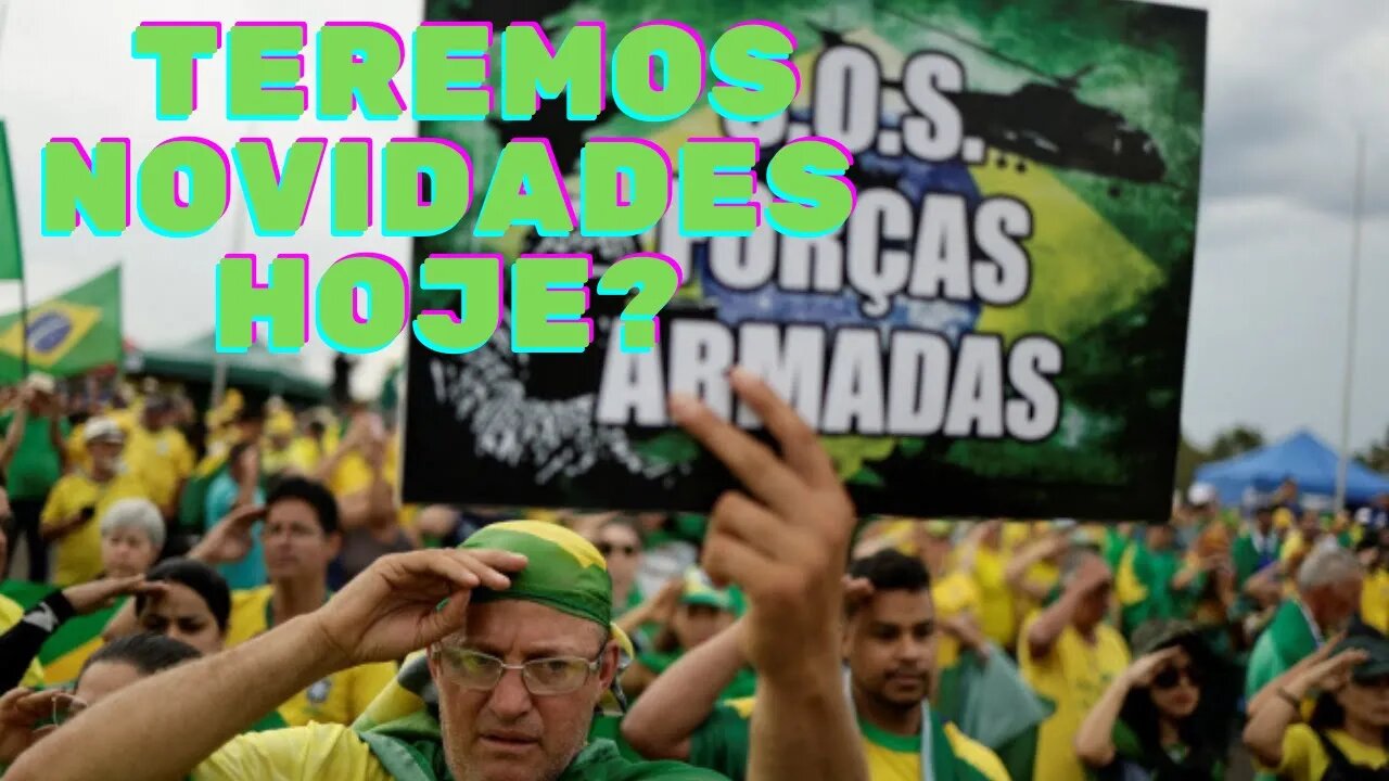 Tarde de terça-feira patriótica em Brasília (06/12) - 37º dia de resistência civil em frente ao QG!