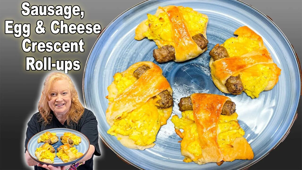 Sausage, Egg, and Cheese Crescent Rollups Breakfast Recipe