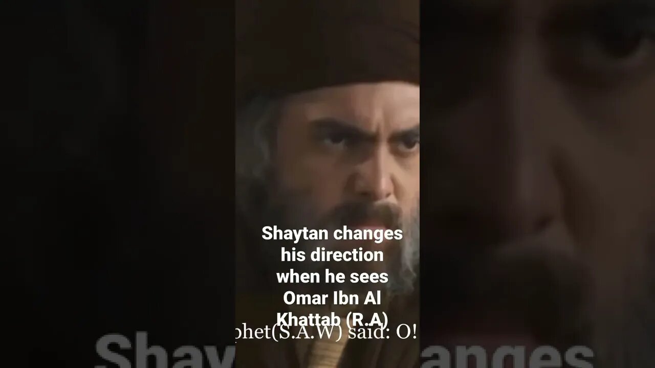 Shaytan changes his direction when he sees Omar Ibn Al Khattab(R.A) #shorts