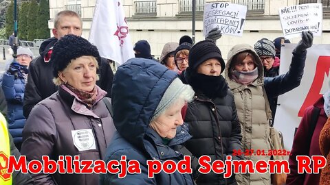 Protesty pod Sejmem RP - 26/27.01.2022 r.