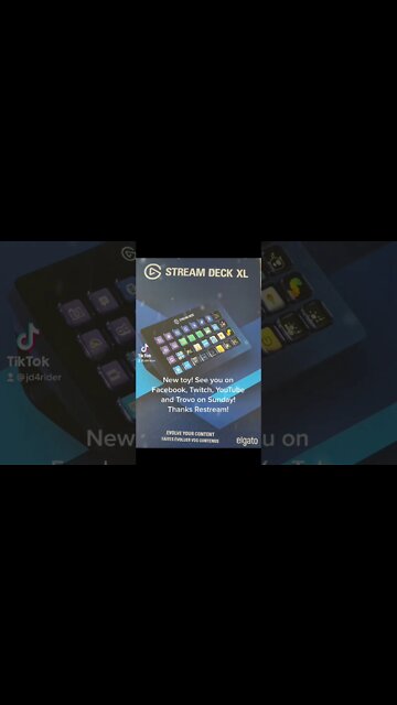 Going live with this new toy on Sunday. Multistreaming via restream.io. #fbgg #twitch #ytgg #trovo