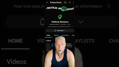 We launched a new channel. Go to youtube.com/@politicalbrodown to keep up with today's latest news!