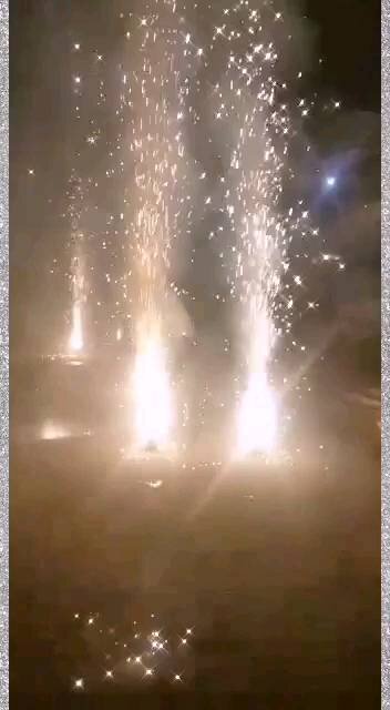 Fire Works On Wedding