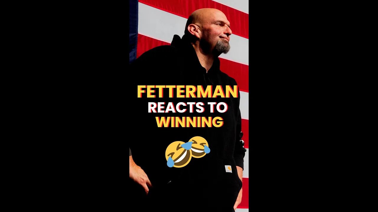 See How John Fetterman Reacted To Hearing The Election Results!