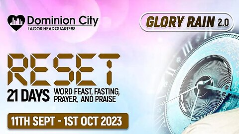 Glory Rain | Evening Belt | Tuesday, 12th September, 2023 | Dominion City Lagos