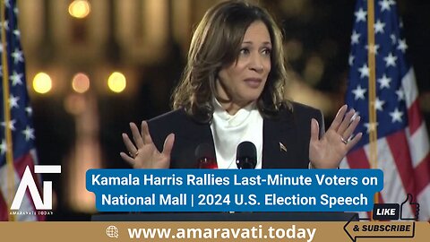 Kamala Harris Rallies Last Minute Voters on National Mall | 2024 US Elections | Amaravati Today