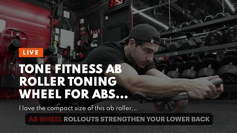 Tone Fitness Ab Roller Toning Wheel for Abs Workout, Gray