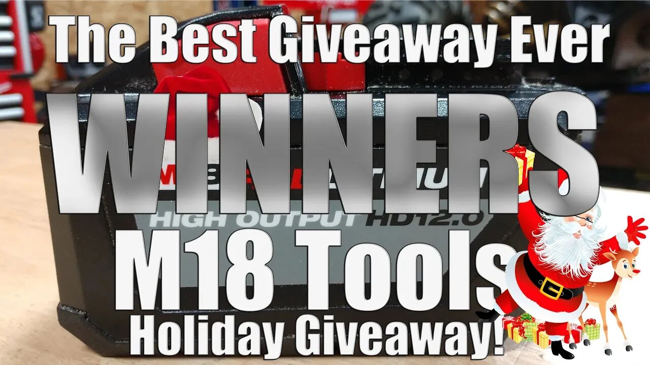 WINNERS Of The Best Milwaukee M18 Tool Giveaway Ever December 2018