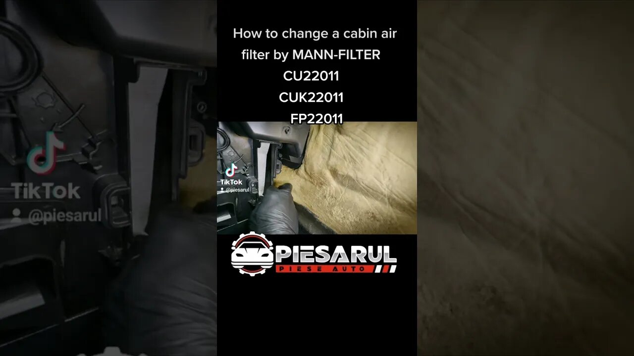 #How to #change a #cabin #air #filter by #MANN-FILTER #CU22011 #CUK22011 #FP22011 #piesarul