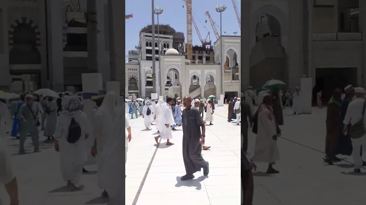 Rush after Jumma Prayer: Masjid ul Haram, newly constructed area