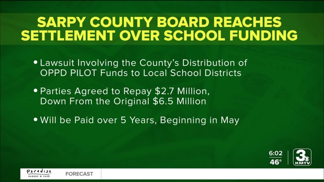 Sarpy County Board approves settlement with school districts over funds