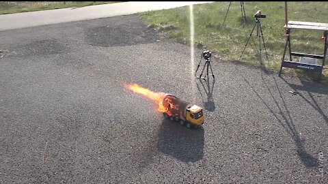 Incredible 50,000 Matches powered Jet Truck