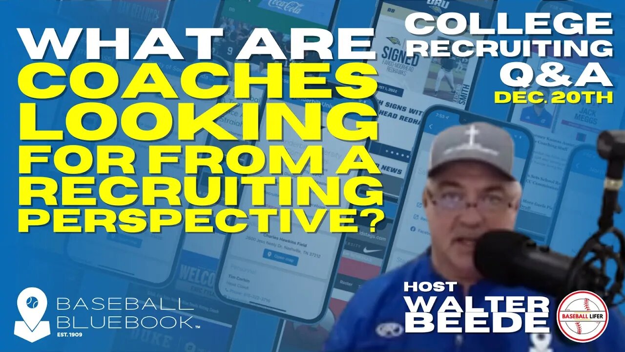 Tuesdays Q & A Dec 20 2022 - What are coaches looking for from a recruiting perspective?