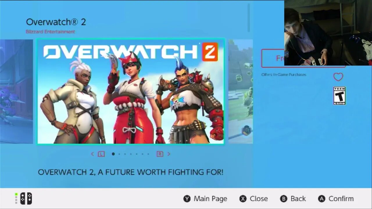 Tutorial For How To Download Overwatch 2 From The Nintendo eShop On The Nintendo Switch