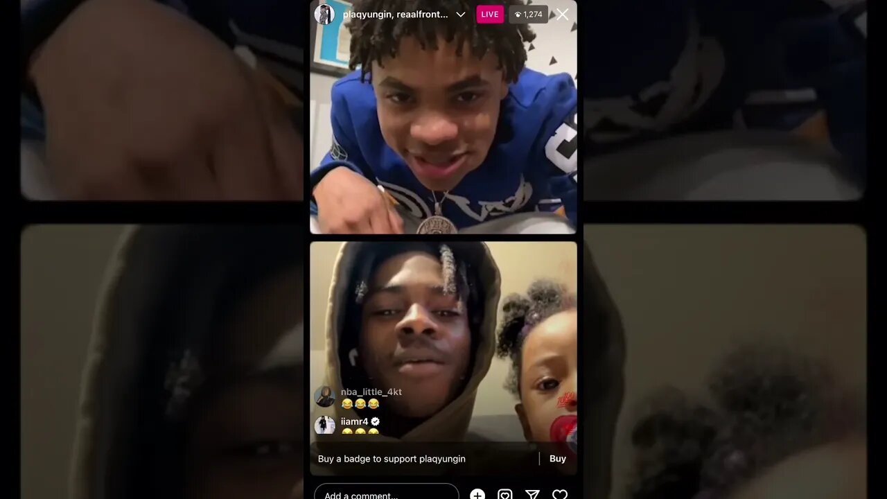 NBA YoungBoy Artist Plaqyungin Goes Live On IG Live With A Opp🥷🏾 He Snatched Chain From (28/03/23)