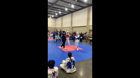 Taekwondo sparring