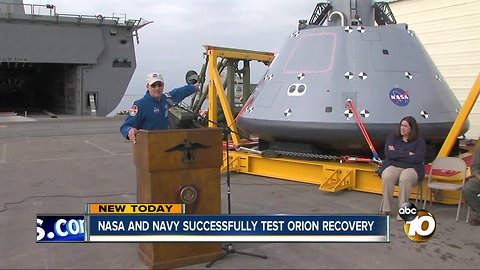 NASA and Navy successfully test Orion recovery