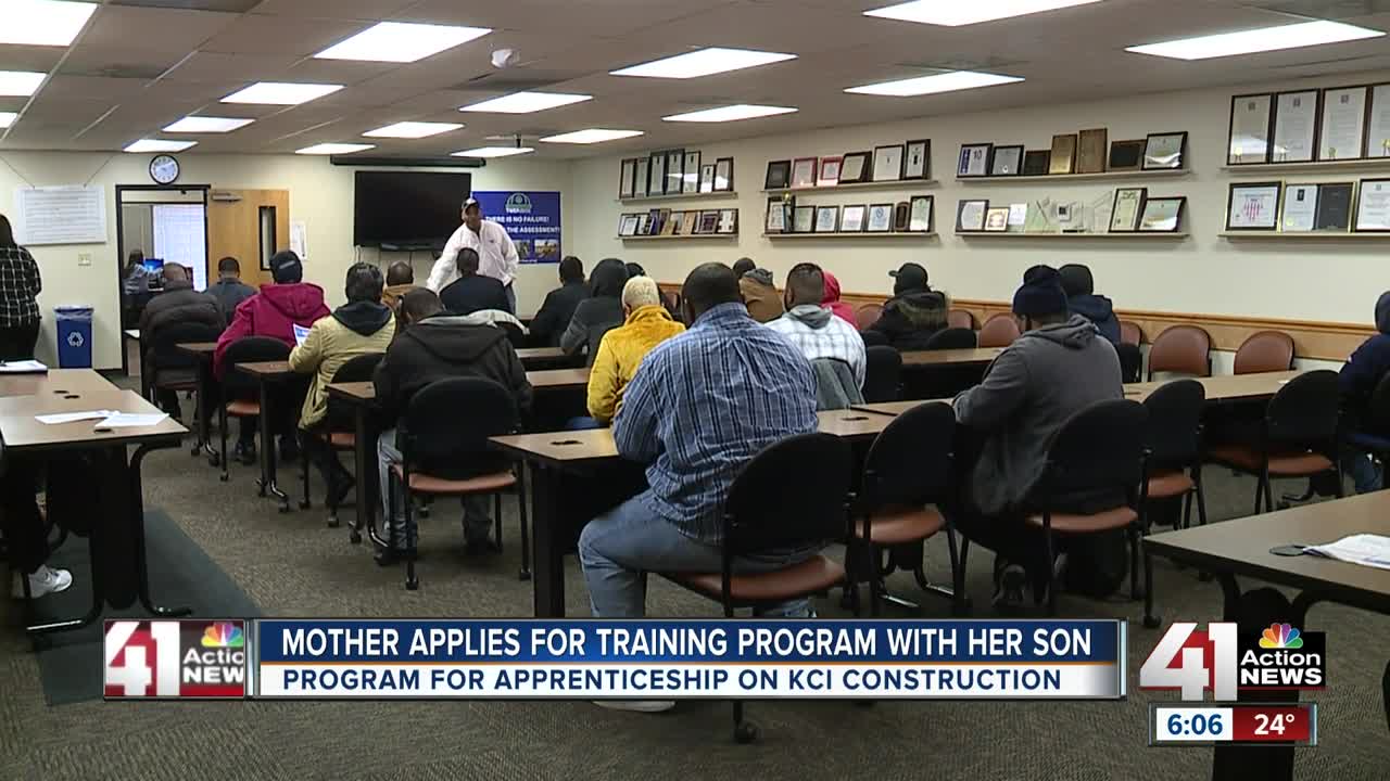Mother applies for training program with her son
