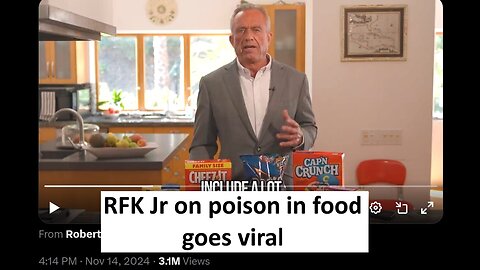 RFK Jr video on poison in kids food go viral