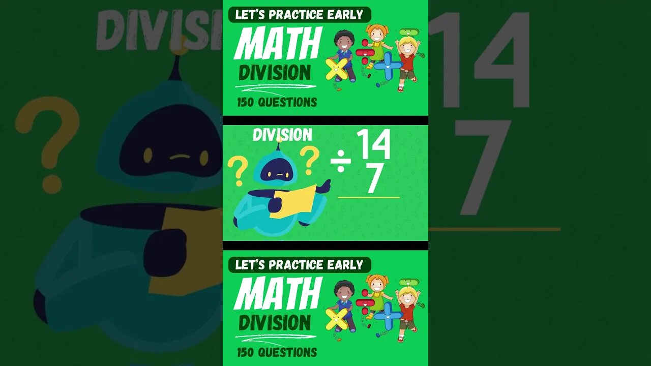 Math Division Challenge for kids