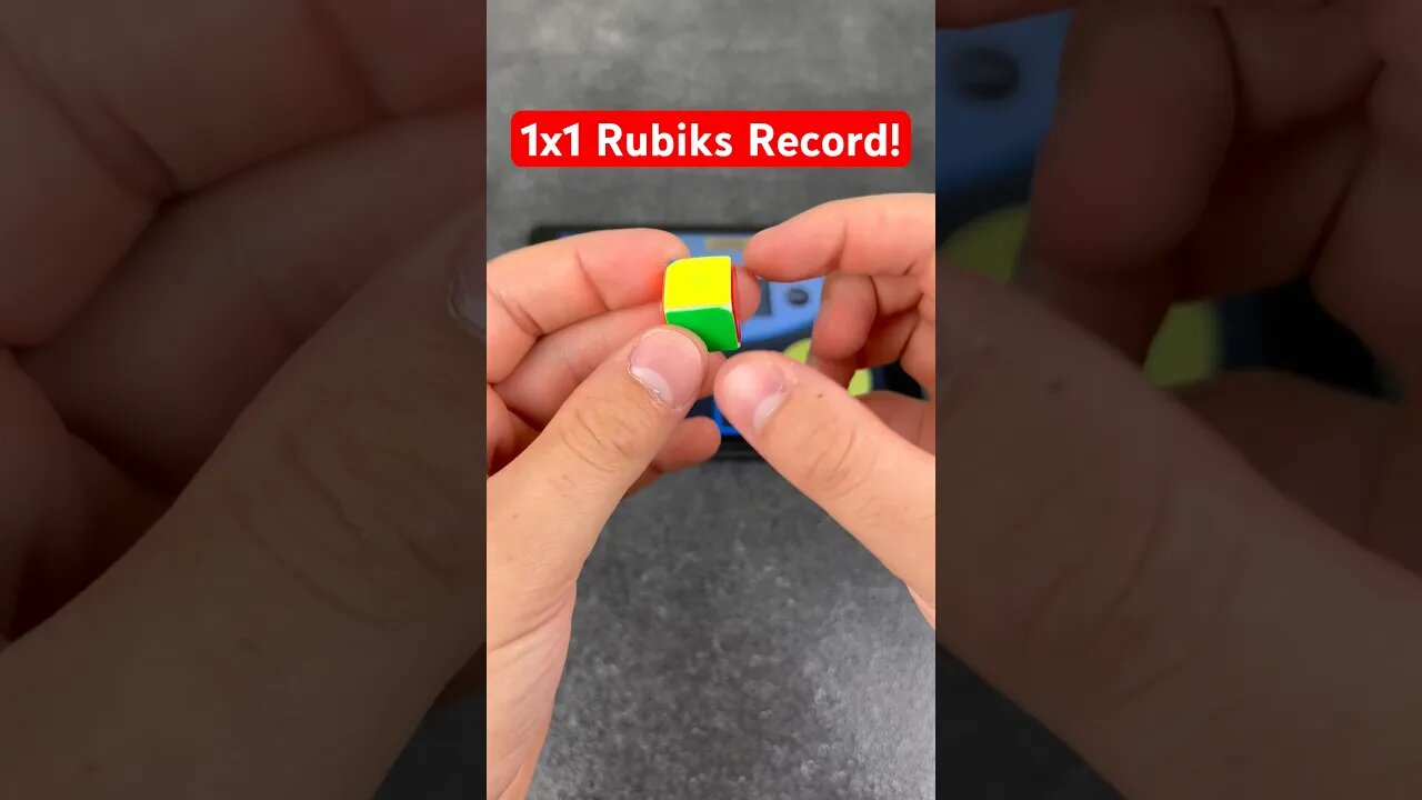 1x1 Record Slowed Down!😳 #cubing #rubikscube #funny #shorts