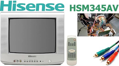 Hisense HSM345AV 34cm / 14" COMPONENT CRT TV