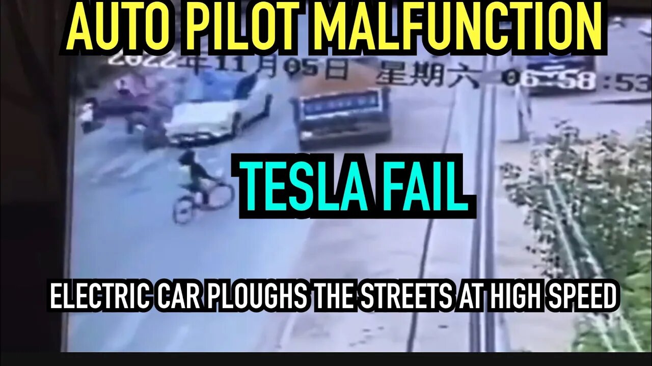 Chinese Tesla Takes off on a Wild Ride by Itself