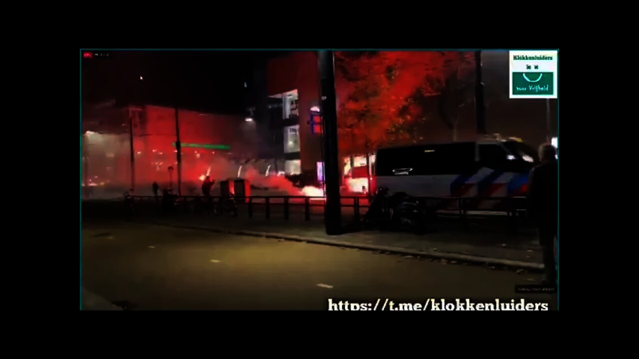 NETHERLANDS - Police Fire Live Rounds At Protesters In Rotterdam