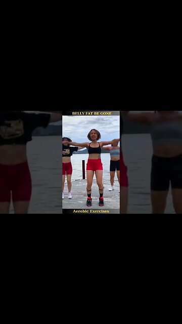 💃🏋️‍♀️ Belly Fat Be Gone: Effective Aerobic Exercises for a Trim Waistline 🌹 #short 2